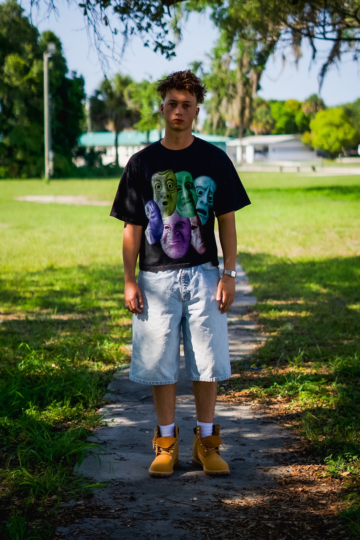 Black Vivid Expression Tee